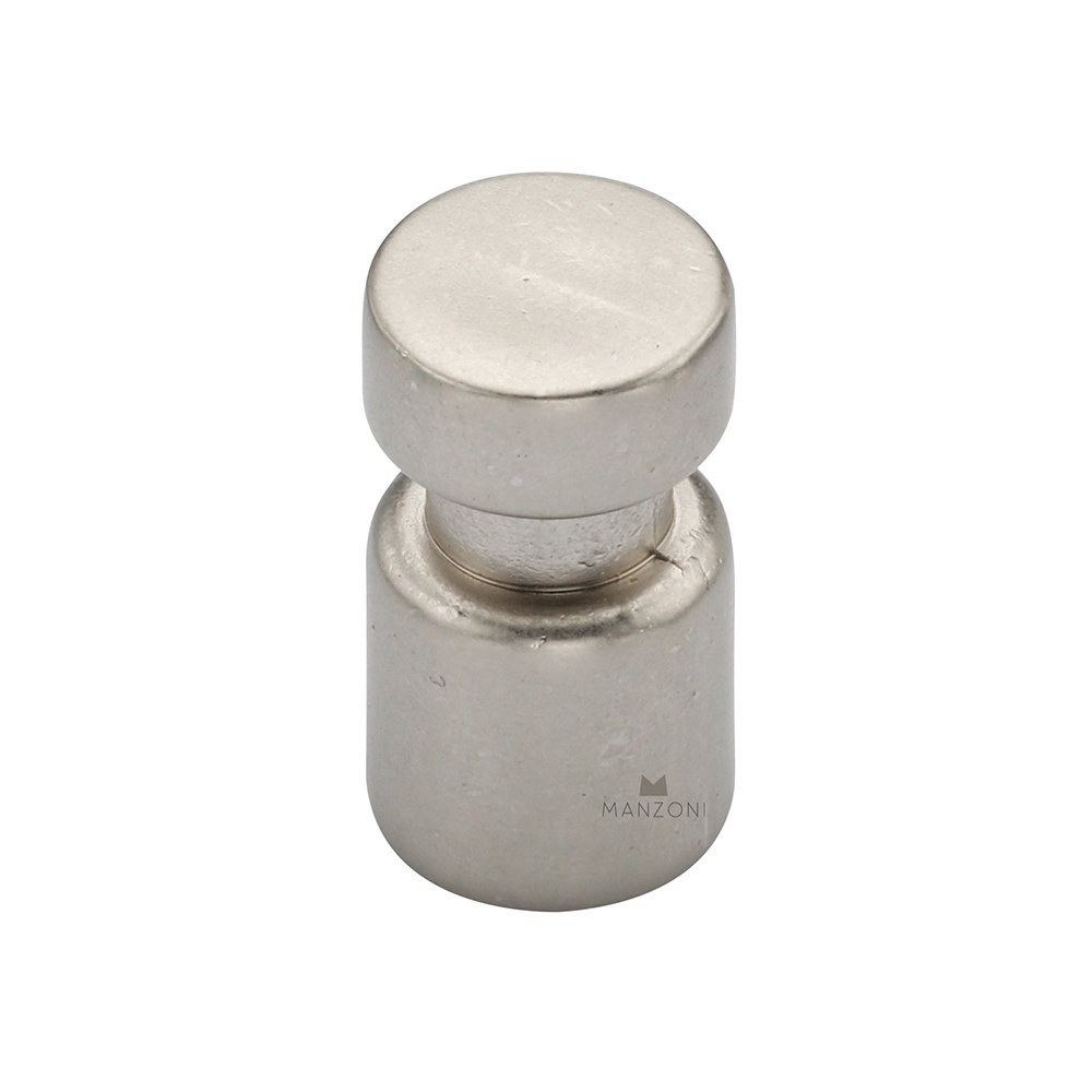 9/16" Diameter Pipe Dot Cabinet Knob in Vintage Nickel