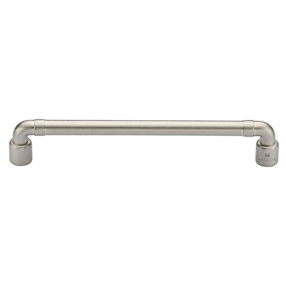 6 5/16" Centers Pipe Cabinet Pull in Vintage Nickel