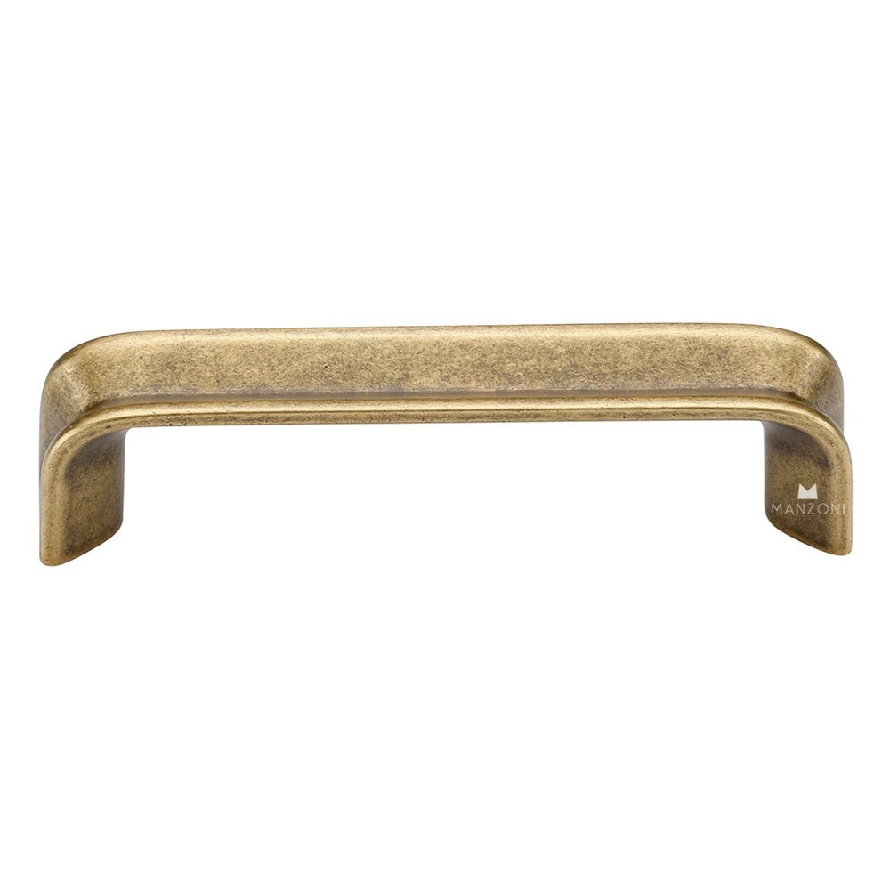 3 3/4" Centers Fold Cabinet Pull in Antique Florence