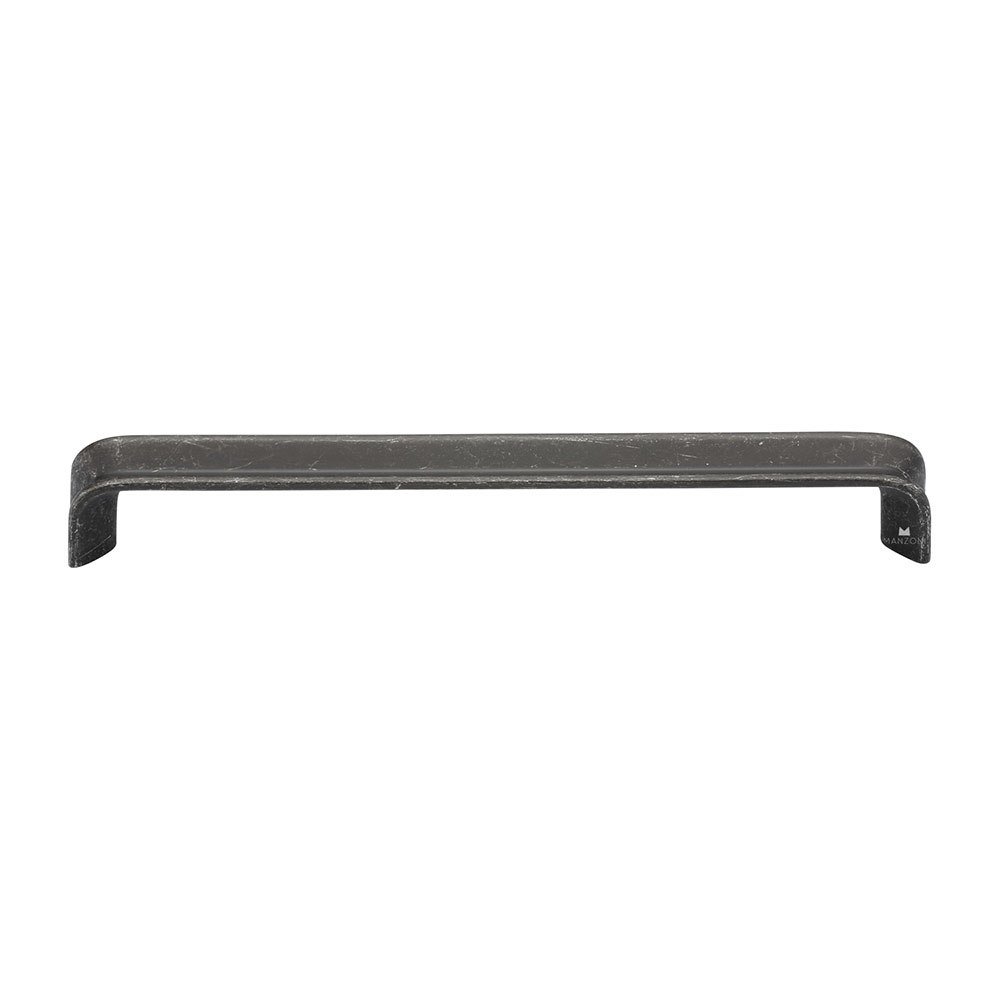 7 9/16" Centers Fold Cabinet Pull in Vintage Black Iron