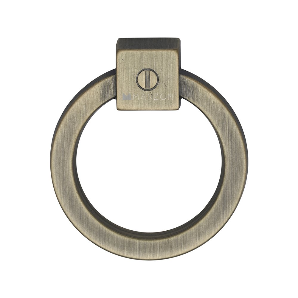 2 1/4" Ring Pull in Burnished Brass