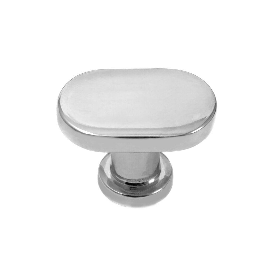 Oval Knob in Polished Chrome