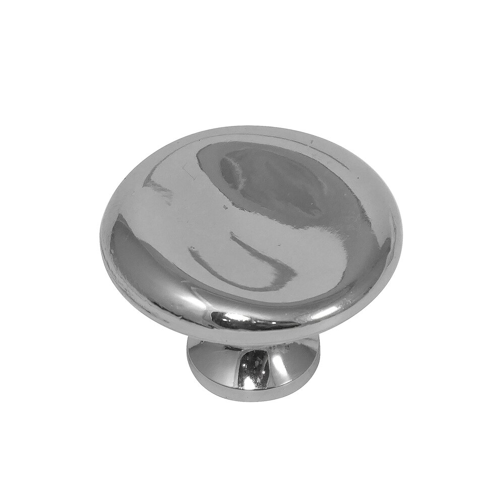 1 1/2" Thumbprint Knobs in Polished Nickel
