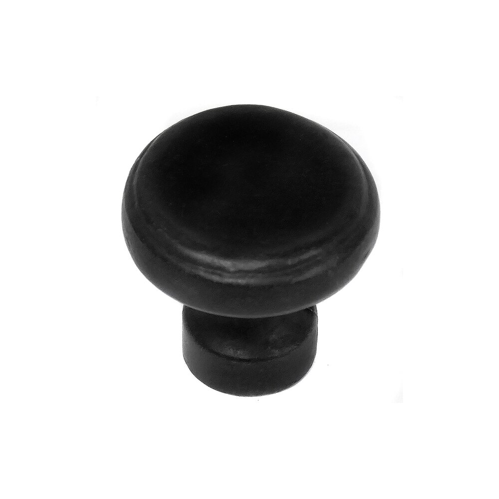 Large Button Knob in Oil Rubbed Bronze