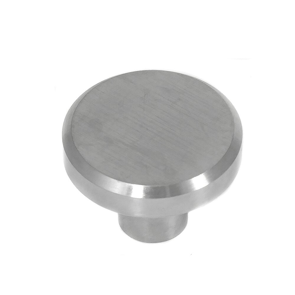 1 1/4" Stainless Steel Small Flat Top Knob