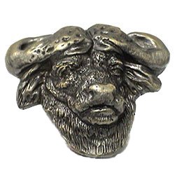 Big 5 Cape Buffalo Knob in Antique Brass