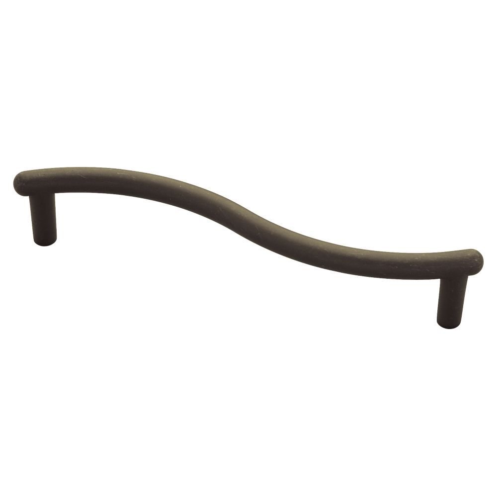 Large Dog Bone Pull 128mm in Distressed Oil Rubbed Bronze