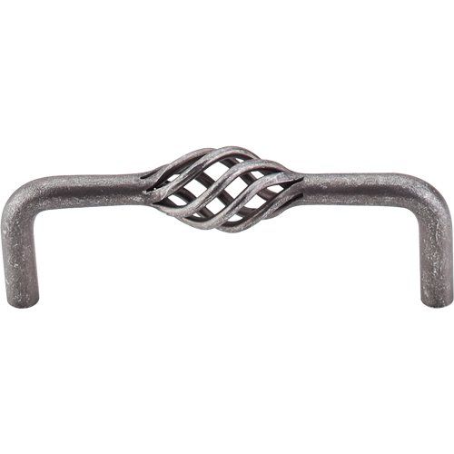 Medium Twisted Wire D Handle in Pewter