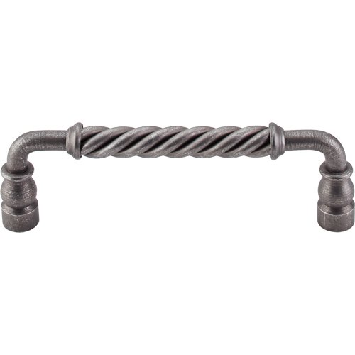 6" Oversized Twisted Bar Handle in Pewter
