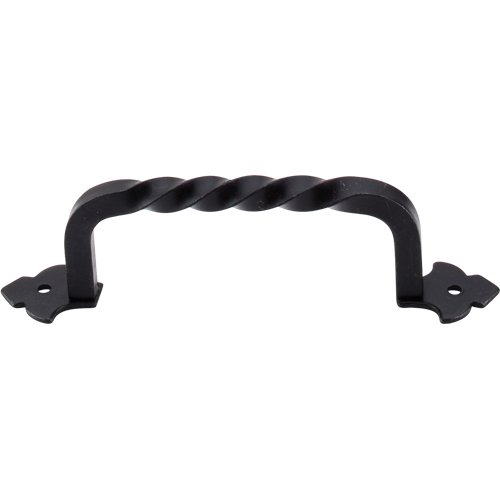Fixed Norman Crest 4 3/4" Centers Bar Pull in Patine Black