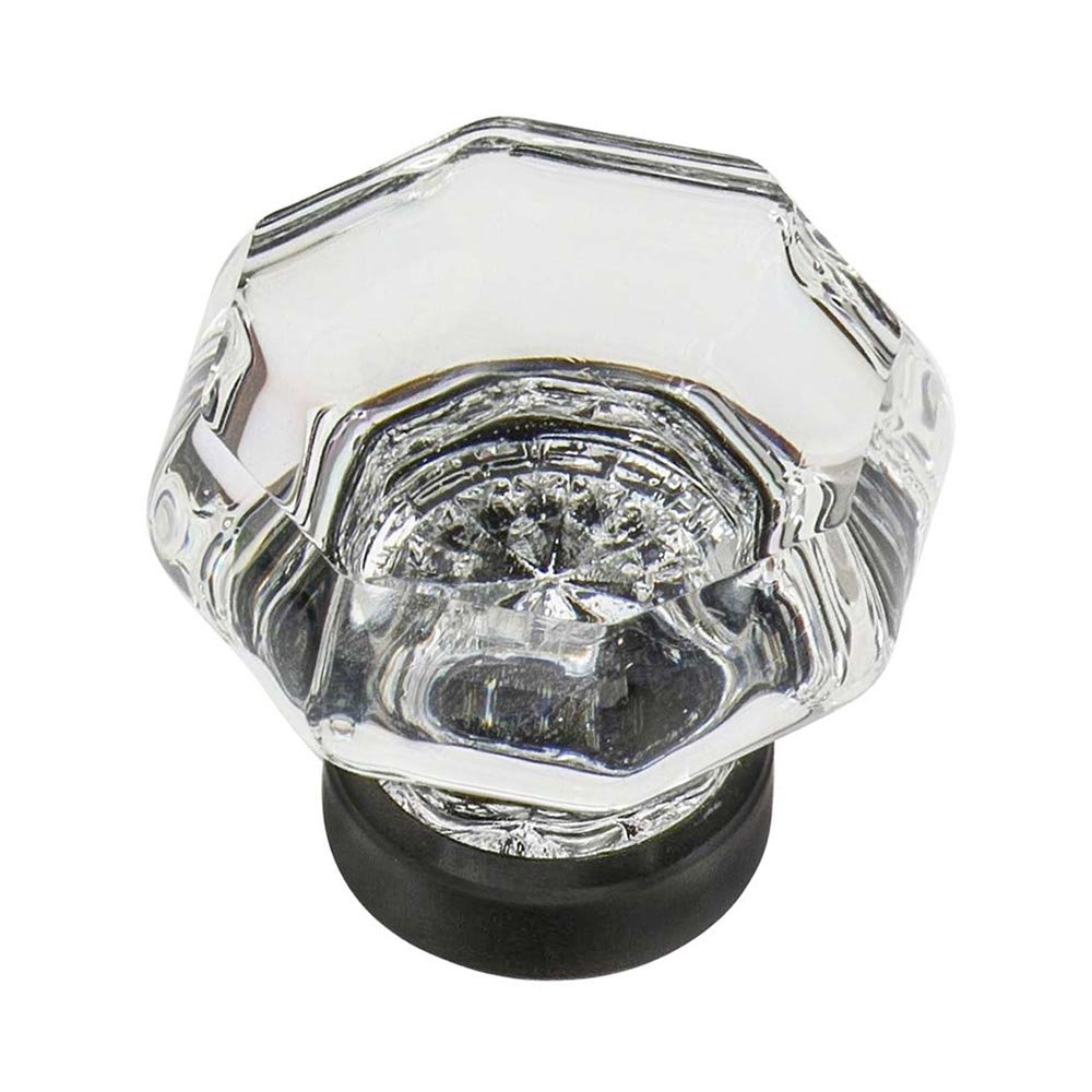 1 3/8" Waldorf Crystal Cabinet Knob in Timeless Bronze