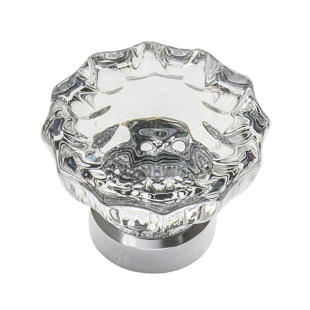 1 3/8" Crystal Cabinet Knob in Bright Chrome