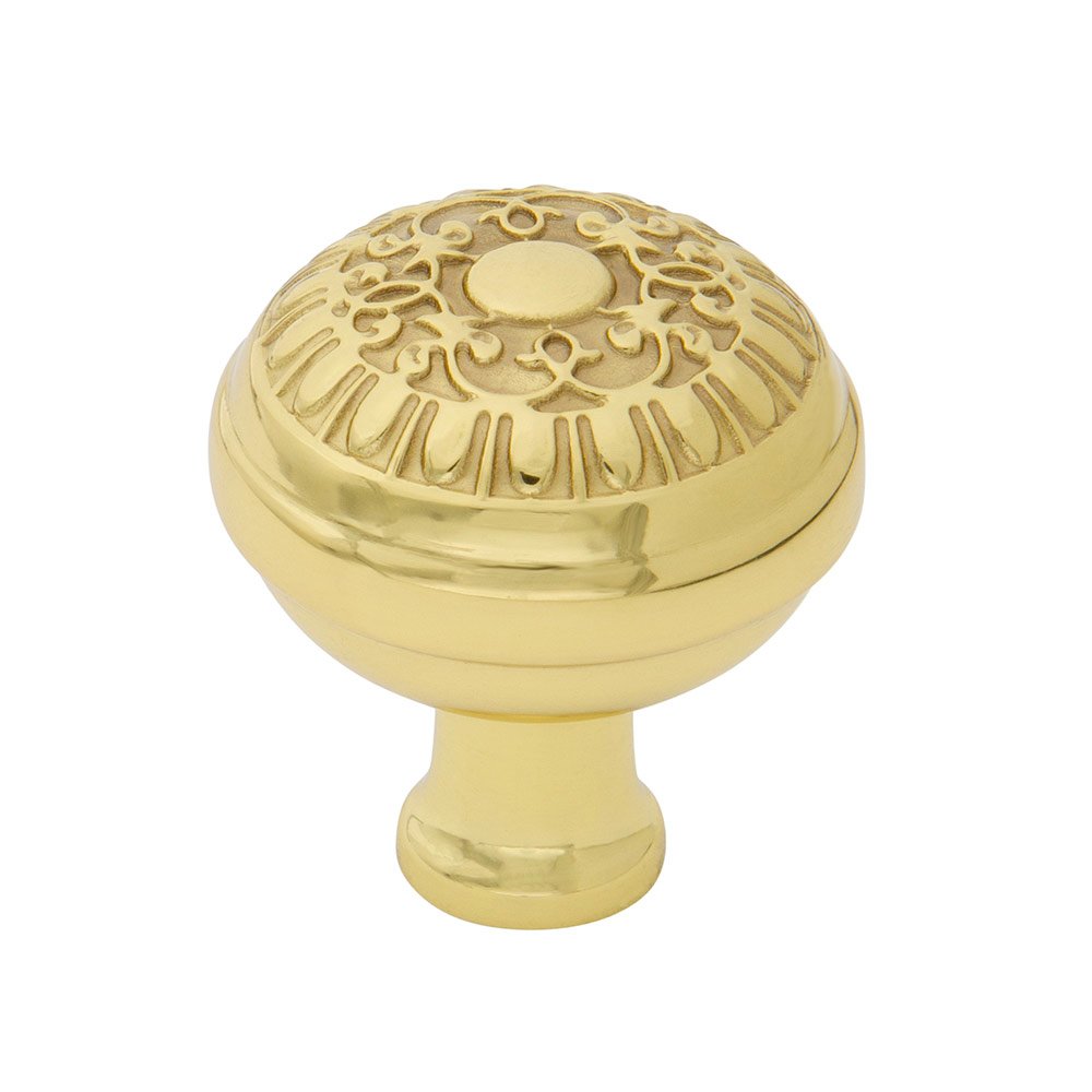 Egg And Dart Brass 1 3/8" Cabinet Knob in Polished Brass