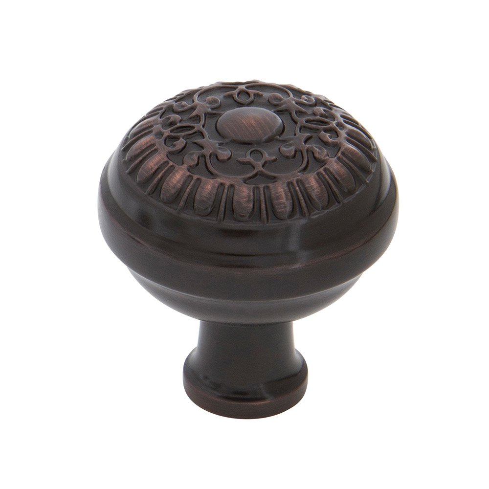 Egg And Dart Brass 1 3/8" Cabinet Knob in Timeless Bronze