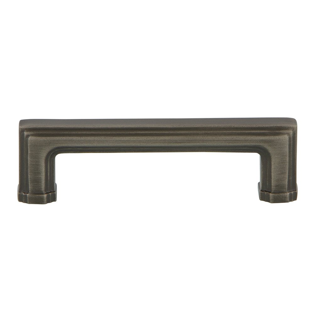 Carre 3" Centers Pull in Antique Pewter
