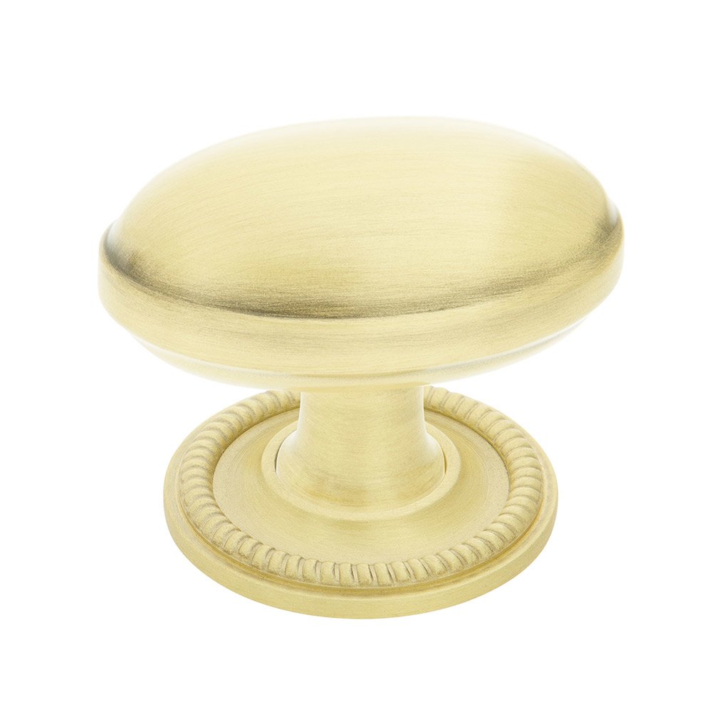 Homestead Brass 1 3/4" Cabinet Knob with Rope Rose in Satin Brass