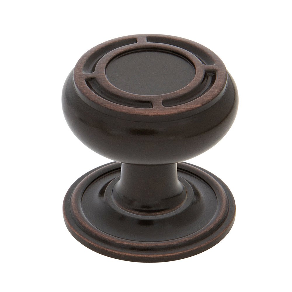 Mission Brass 1 3/8" Cabinet Knob with Classic Rose in Timeless Bronze