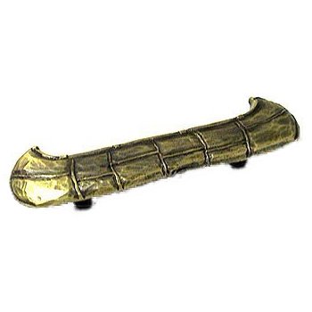 Canoe Pull in Antique Brass