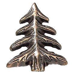 2" Pine Tree Knob in Antique Copper