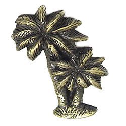 Palm Trees Knob in Antique Brass