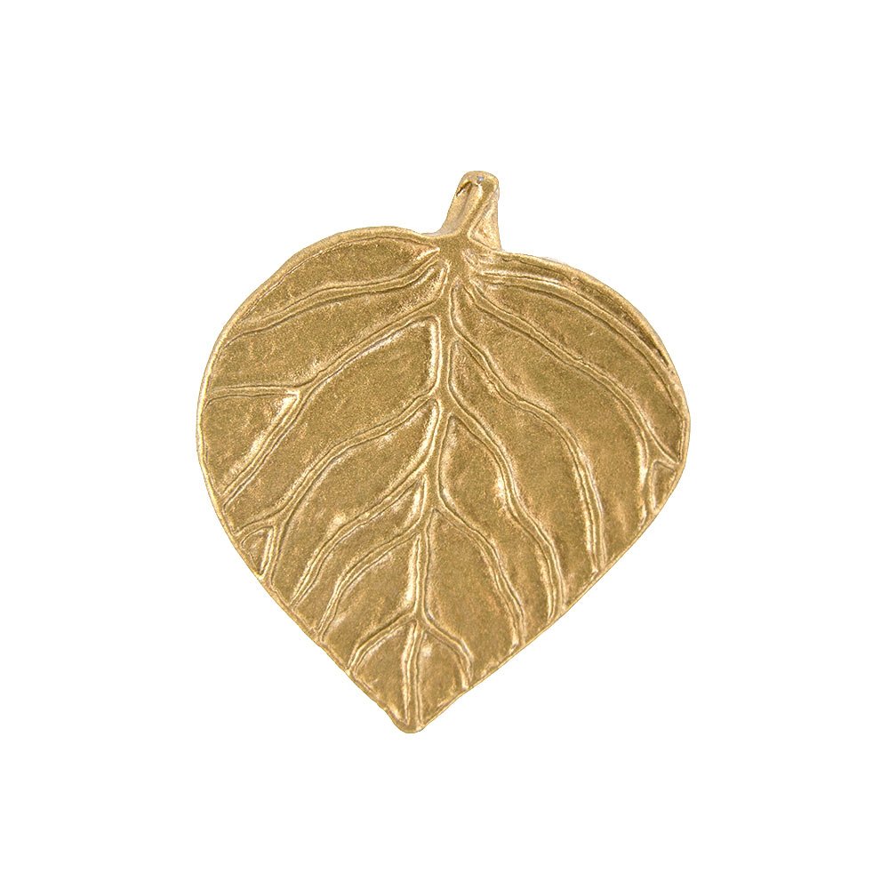 Single Leaf Knob in Lux Gold