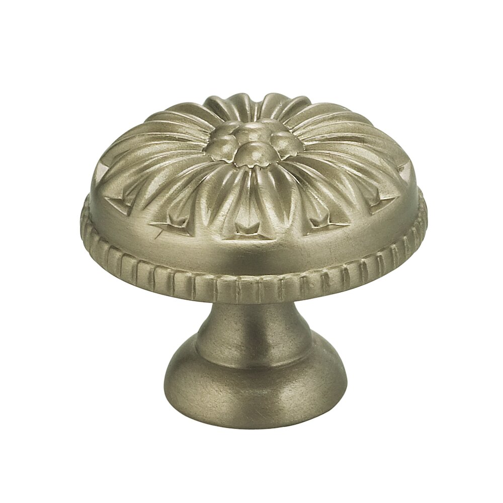 1 3/8" Flower Knob in Satin Nickel Lacquered