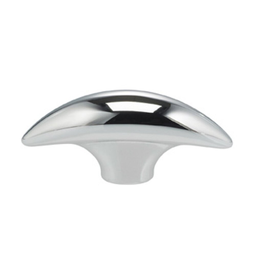 1 7/8" Oval Knob in Polished Chrome