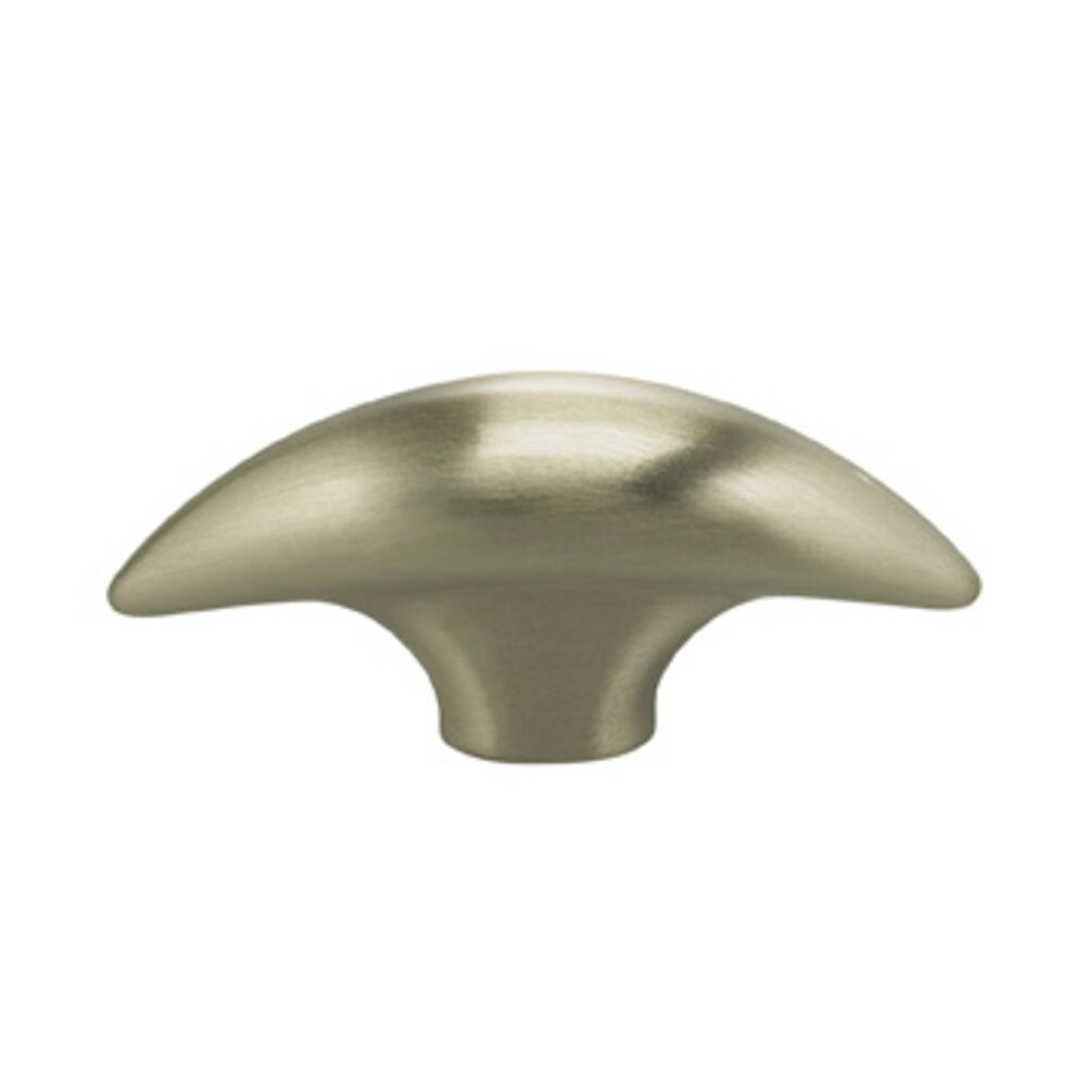 1 7/8" Oval Knob in Satin Nickel Lacquered
