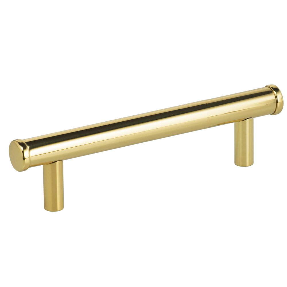 4" Bar Pull in Polished Brass Lacquered