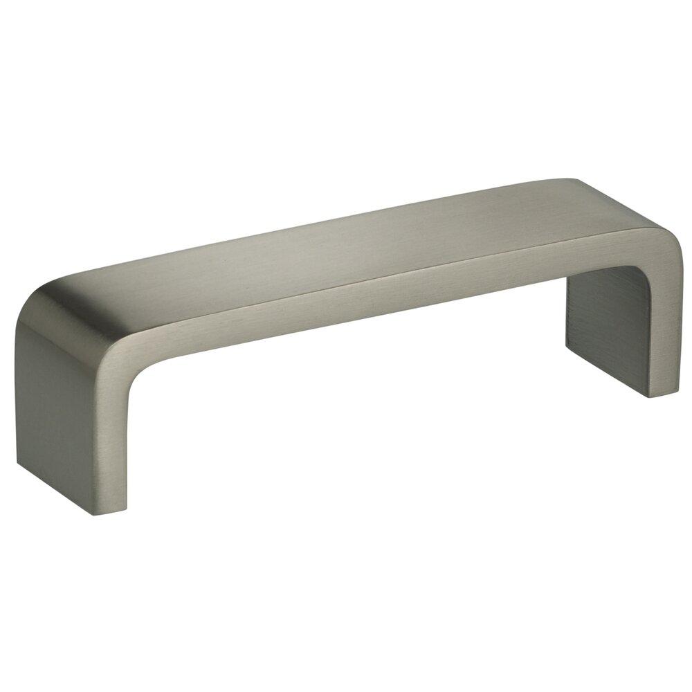 Solid Brass 3 3/4" Centers Wide Handle in Satin Nickel Lacquered