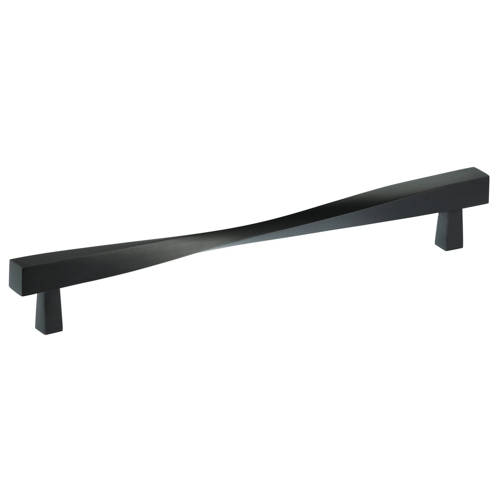 Solid Brass 8 5/8" Centers Twisted Handle in Oil Rubbed Bronze Lacquered