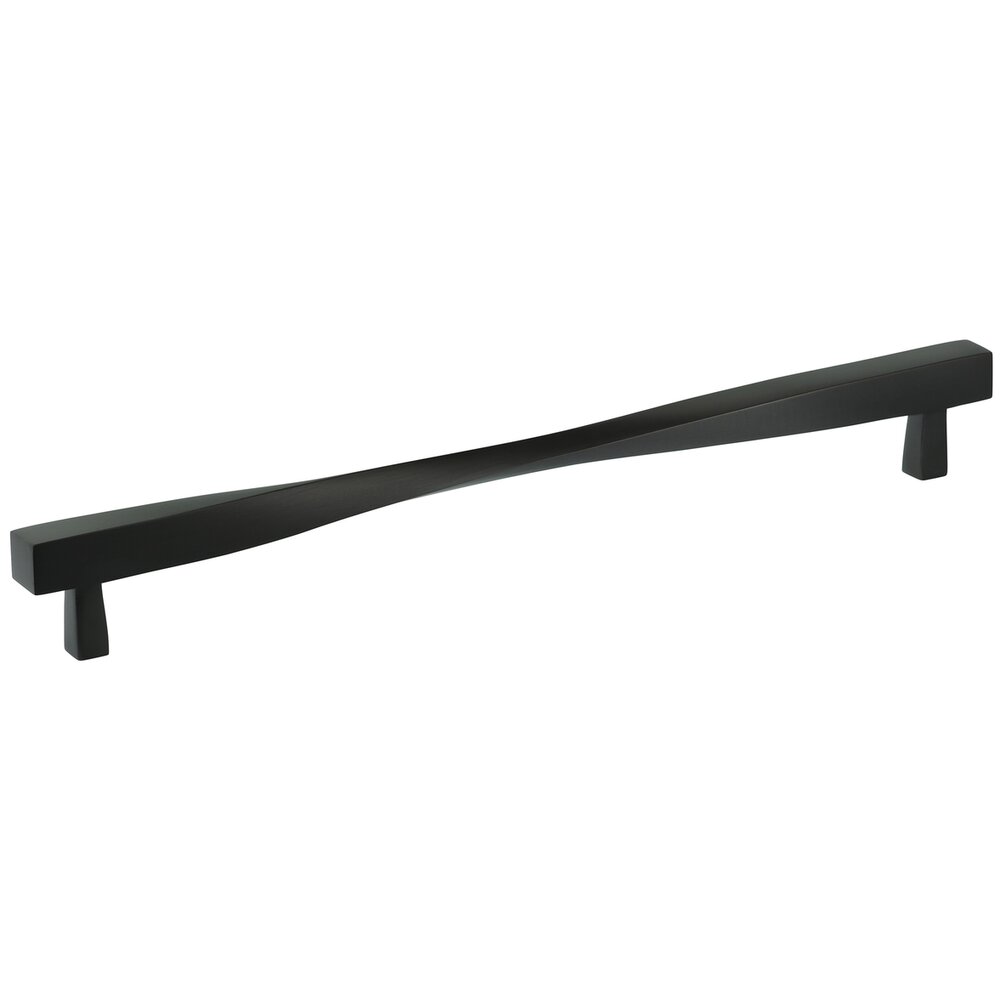 Solid Brass 10 3/4" Centers Twisted Handle in Oil Rubbed Bronze Lacquered