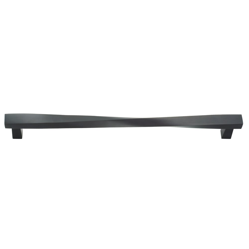 Solid Brass 16 5/16" Centers Twisted Appliance Pull in Oil Rubbed Bronze Lacquered