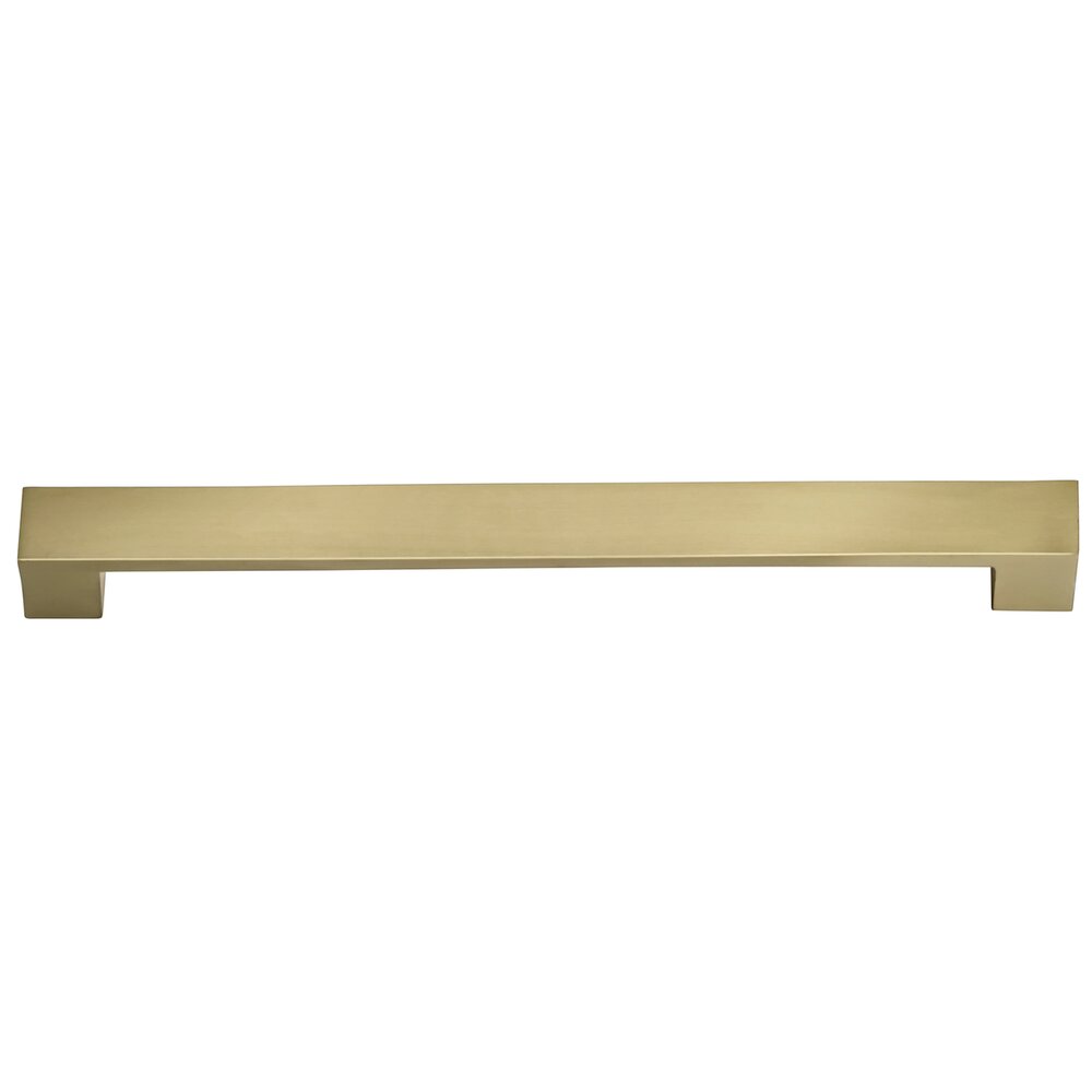 12" Centers Appliance Pull in Satin Brass Lacquered