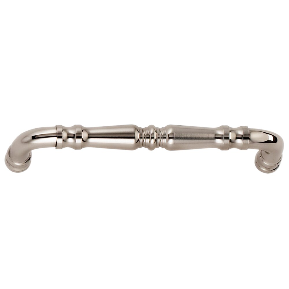 Omnia Cabinet Hardware - Traditions - 5" Centers Handle in Polished Polished Nickel Lacquered