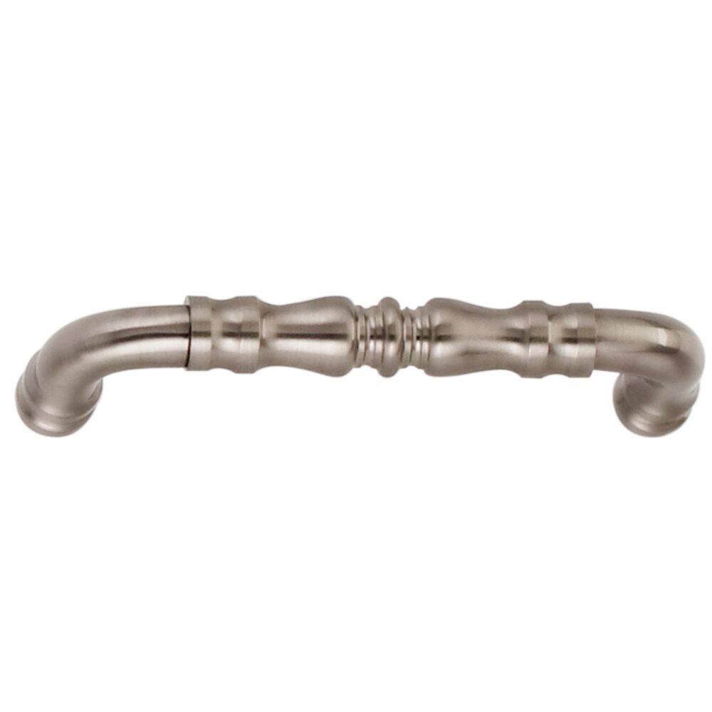 Omnia Cabinet Hardware - Traditions - 3 1/2" Centers Handle in Satin Nickel Lacquered