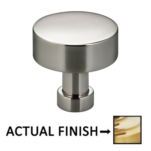 1" Diameter Knob in Polished Brass Unlacquered