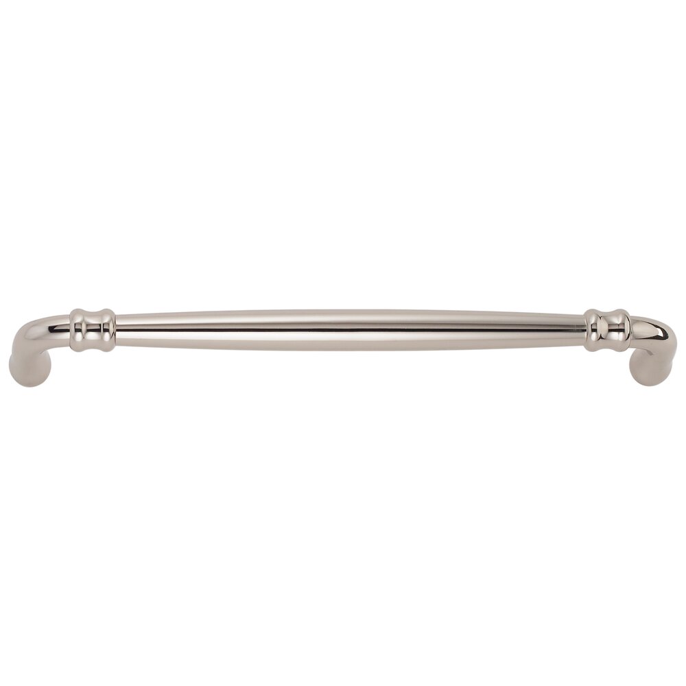Omnia Cabinet Hardware - Traditions - 12" Centers Appliance Pull in Polished Polished Nickel Lacquered