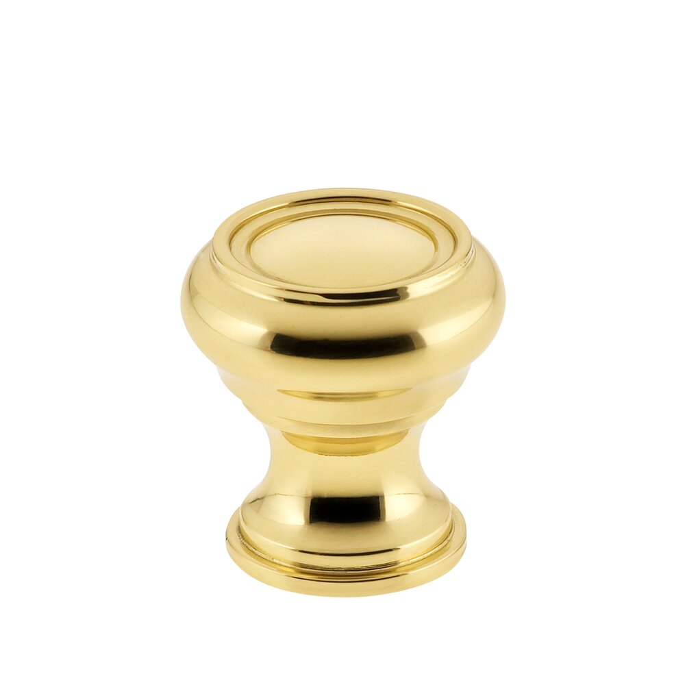 Omnia Cabinet Hardware - Traditions - 1" Diameter Knob in Polished Brass