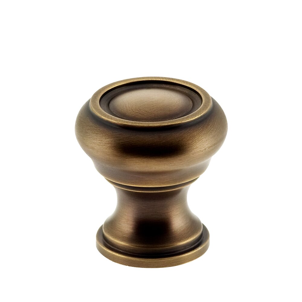 Omnia Cabinet Hardware - Traditions - 1" Diameter Knob in Antique Brass Lacquered