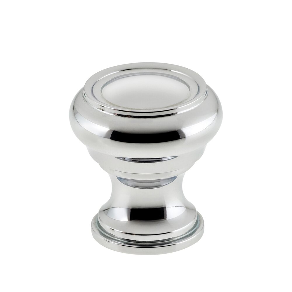 Omnia Cabinet Hardware - Traditions - 1 1/4" Diameter Knob in Polished Chrome