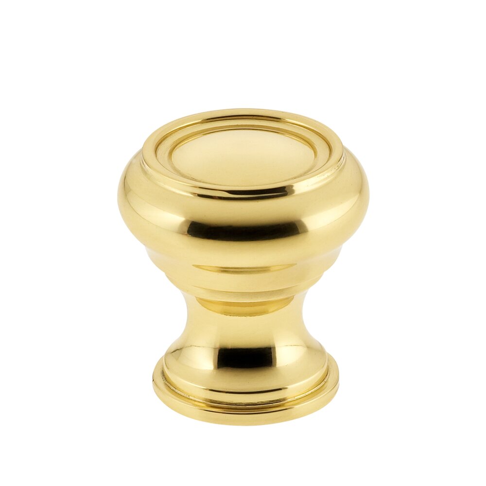Omnia Cabinet Hardware - Traditions - 1 1/4" Diameter Knob in Polished Brass