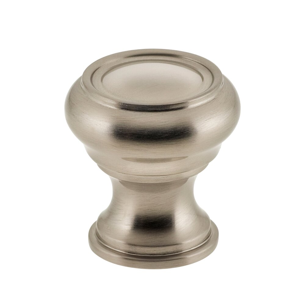 Omnia Cabinet Hardware - Traditions - 1 1/2" Diameter Knob in Satin Nickel Lacquered