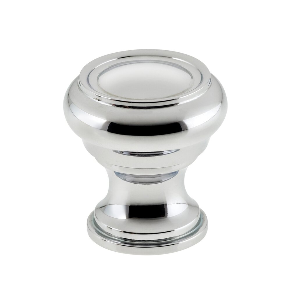Omnia Cabinet Hardware - Traditions - 1 1/2" Diameter Knob in Polished Chrome