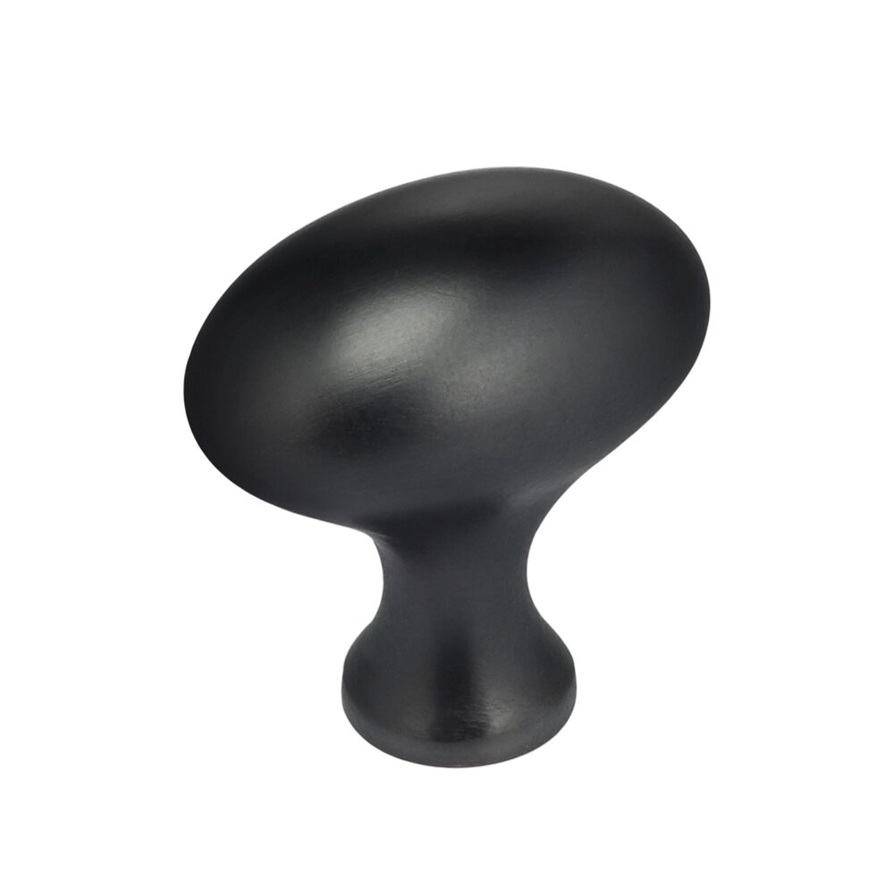 1 3/8" Football Knob in Oil Rubbed Bronze Lacquered