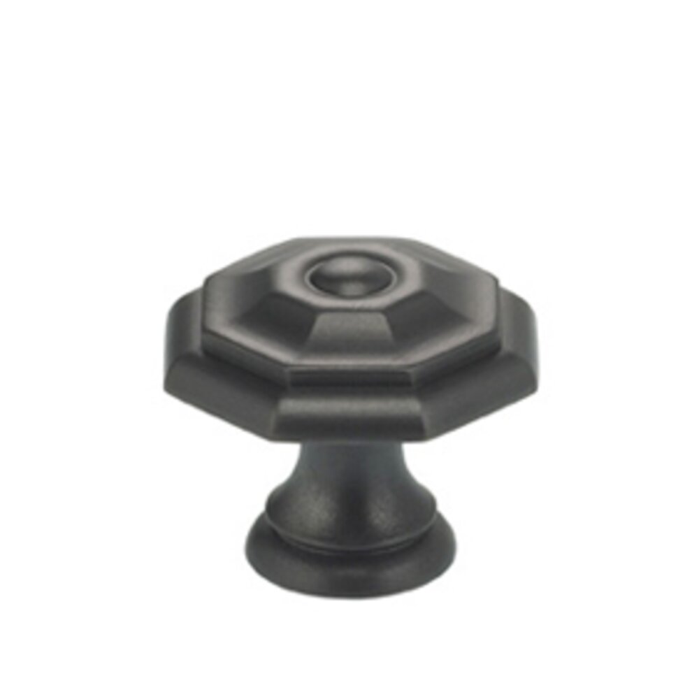 1" Octagonal Knob in Oil Rubbed Bronze Lacquered