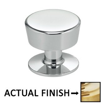 1 3/16" Parfait Knob in Polished Brass Unlacquered