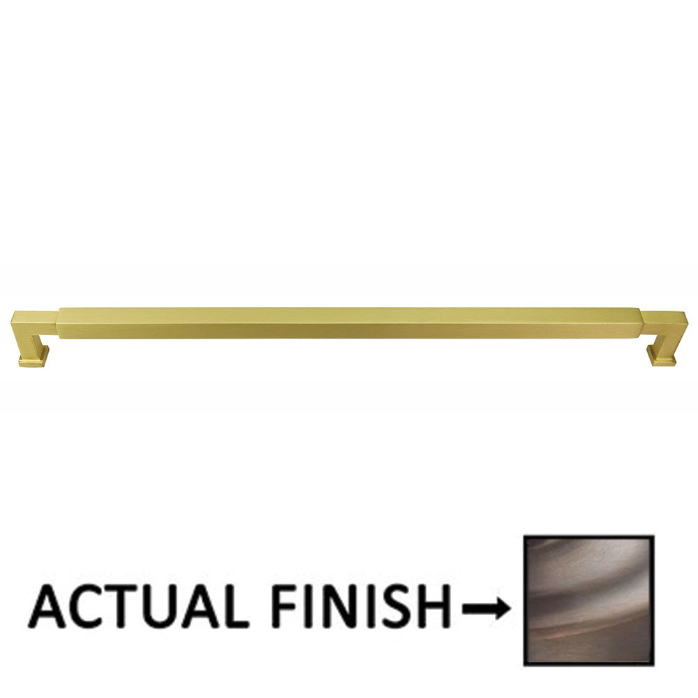 12" Centers Cabinet Pull In Antique Brass Lacquered