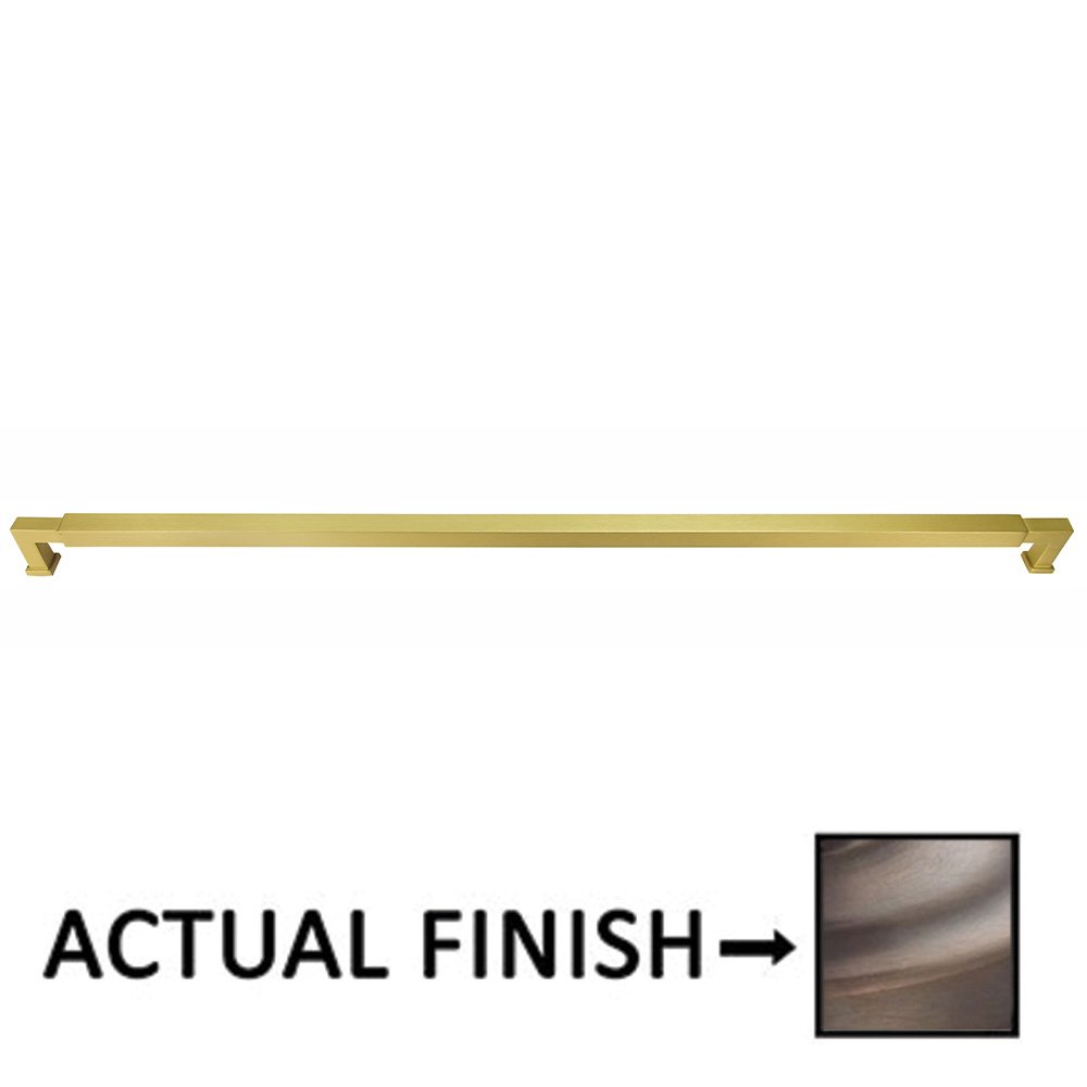 18" Centers Cabinet Pull In Antique Brass Lacquered