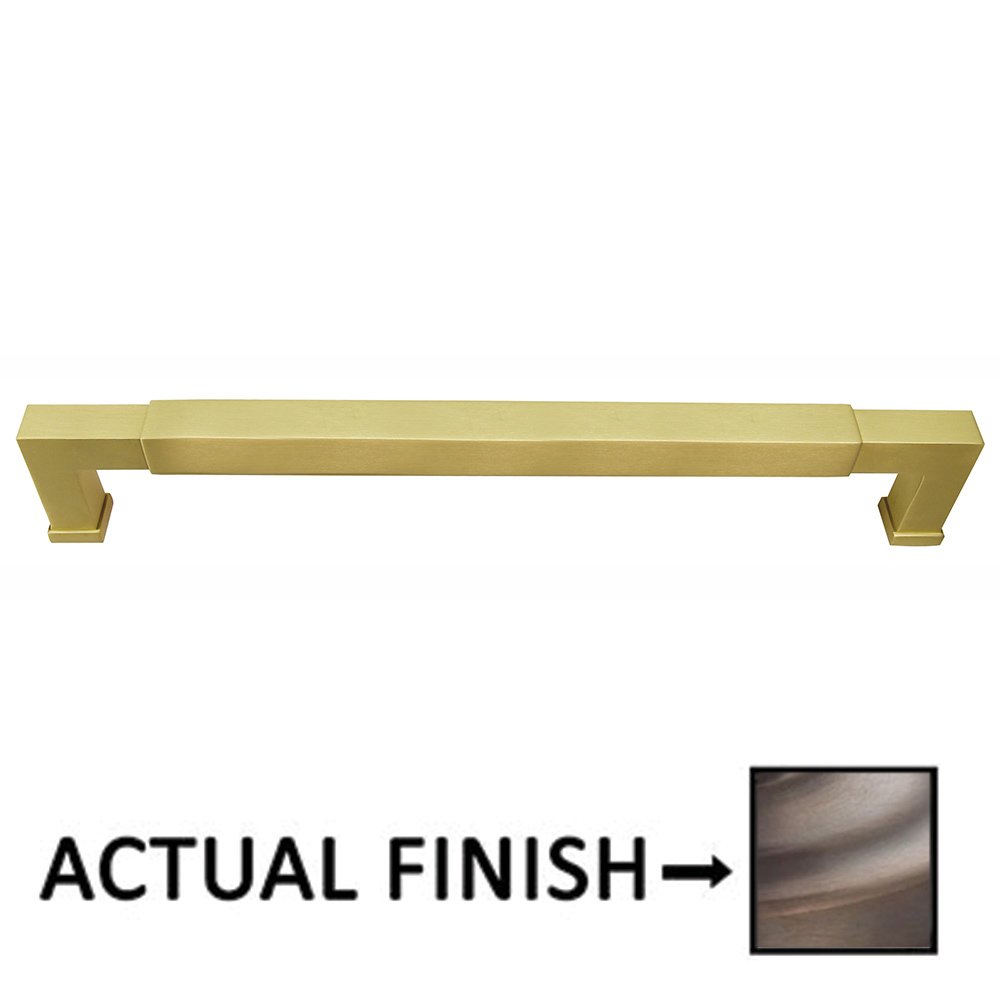 12" Centers Door Pull In Antique Brass Lacquered